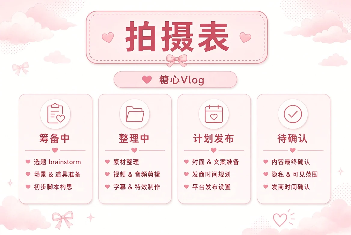 排期栏内容状态